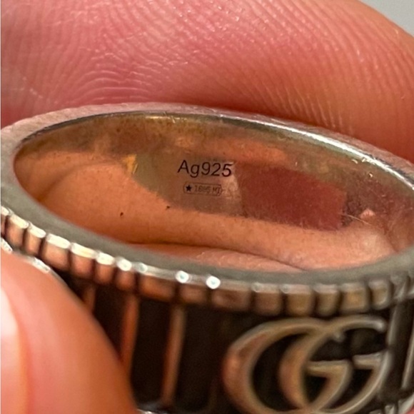 Gucci  925 RING WITH DOUBLE G IN SILVER - Picture 5 of 6